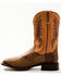 Image #3 - Dan Post Men's Exotic Water Snake Western Boot - Broad Square Toe, Black/brown, hi-res