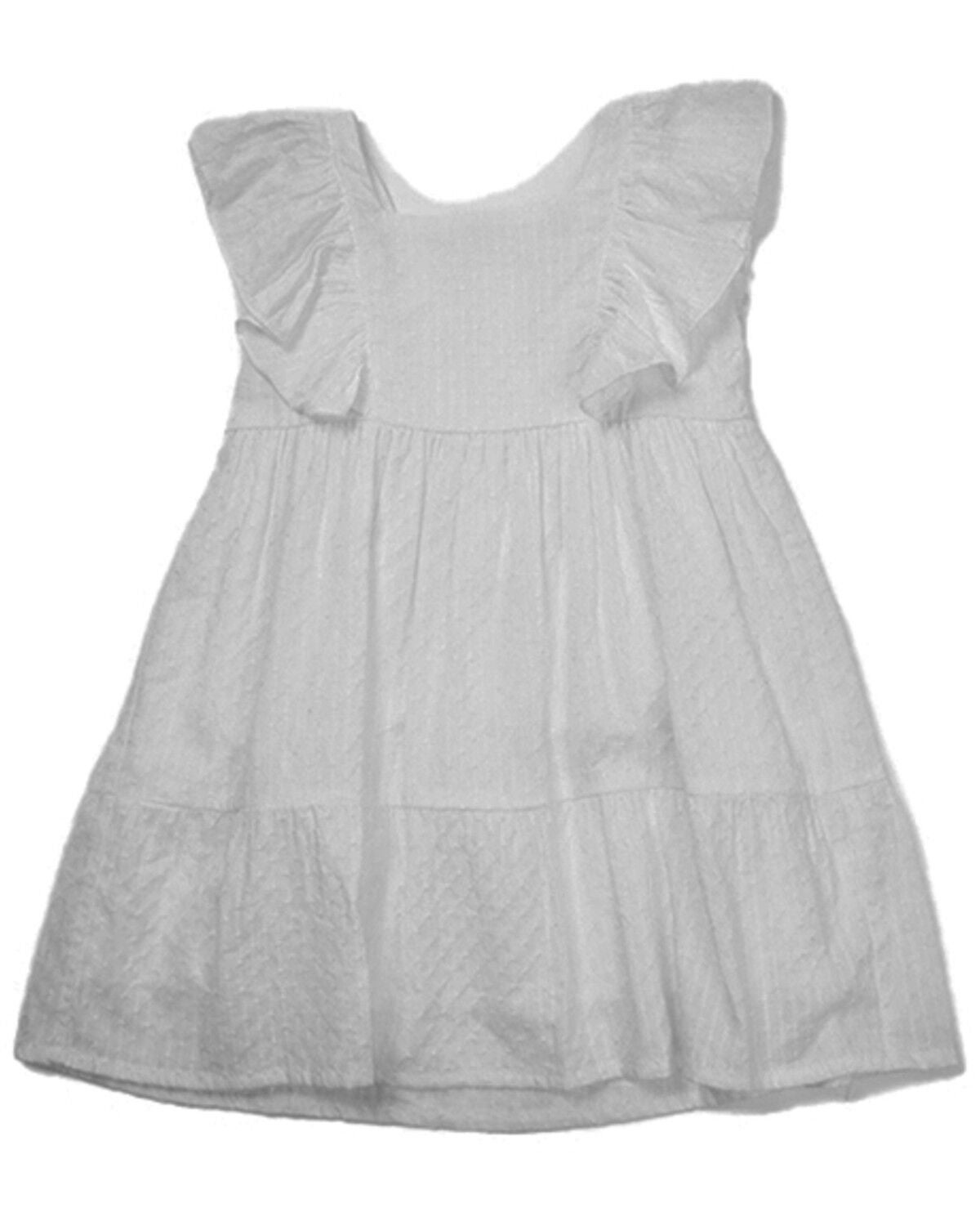 Yura Toddler Girls' Sleeveless Dress, White, hi-res