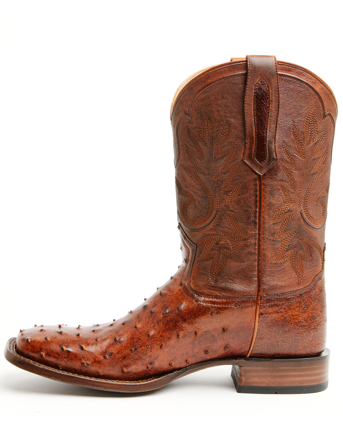 Image #3 - Cody James Black 1978® Men's The Hayward Exotic Ostrich Western Boots - Broad Square Toe, Cognac, hi-res