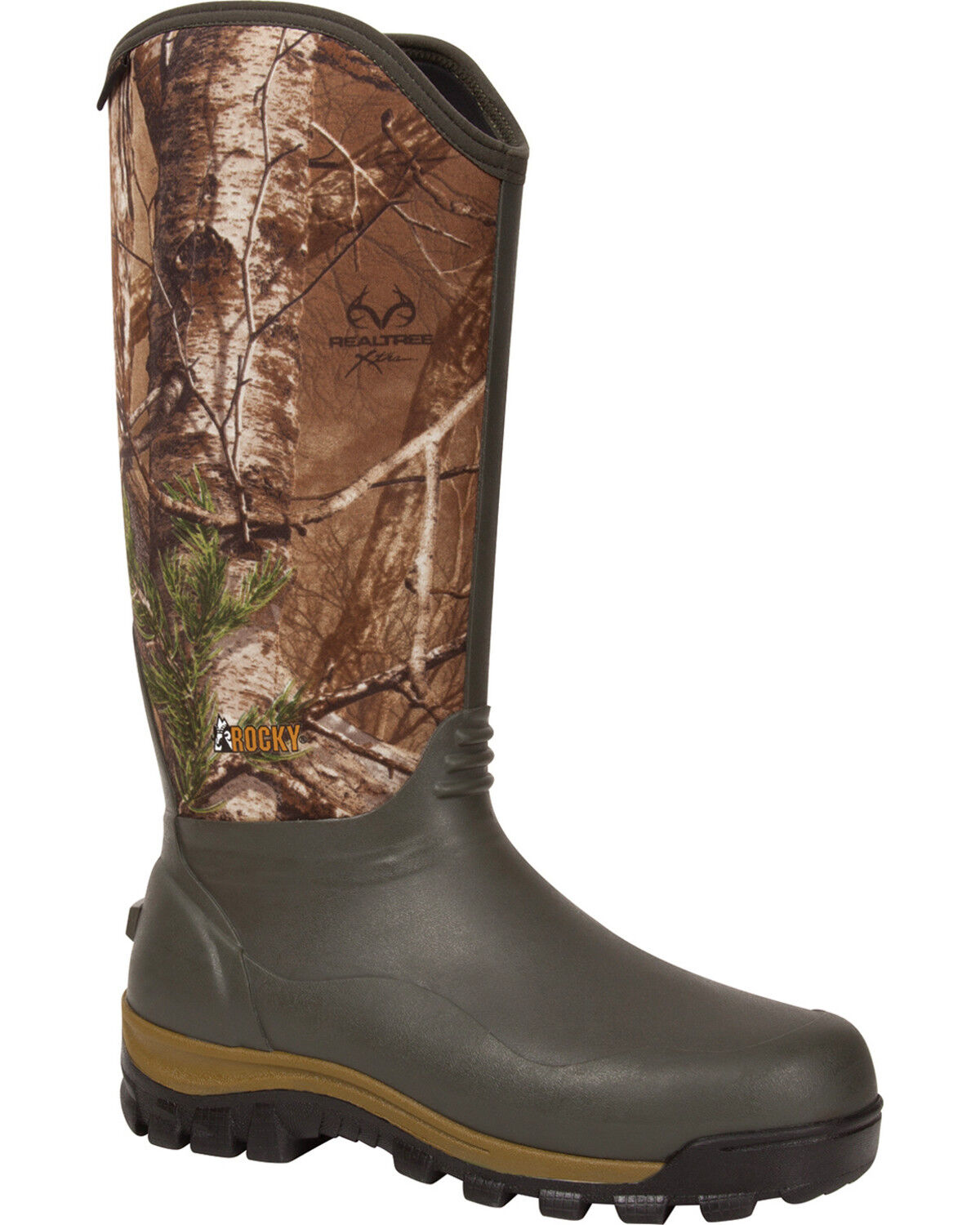 Image #1 - Rocky Men's Core Waterproof Neoprene Outdoor Boots, Brown, hi-res