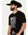 Image #3 - Cowboy Hardware Men's Tonal Flag Short Sleeve Graphic T-Shirt, Black, hi-res