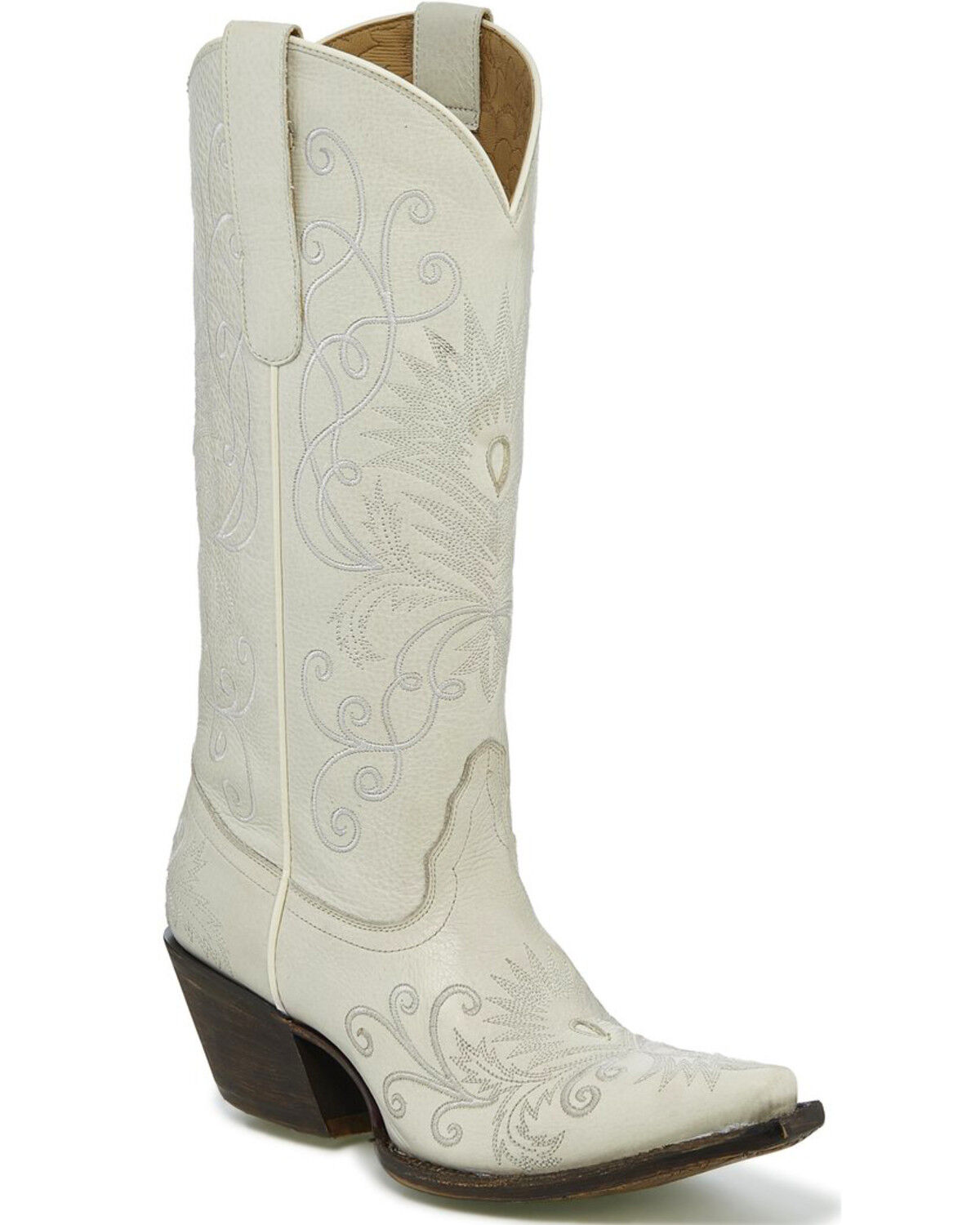 white wedding cowgirl boots