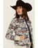Image #2 - Shyanne Women's Maya Southwestern Print Softshell Bomber Jacket, Cream, hi-res
