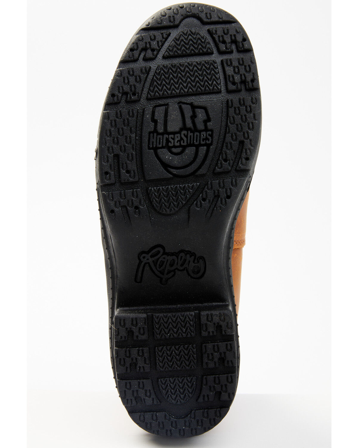 Image #8 - Roper Women's Crossrider Lace-Up HorseShoes - Round Toe, Brown, hi-res