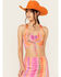 Image #1 - Show Me Your Mumu Women's Hazy Mesh Striped Sleeveless Top, Pink, hi-res