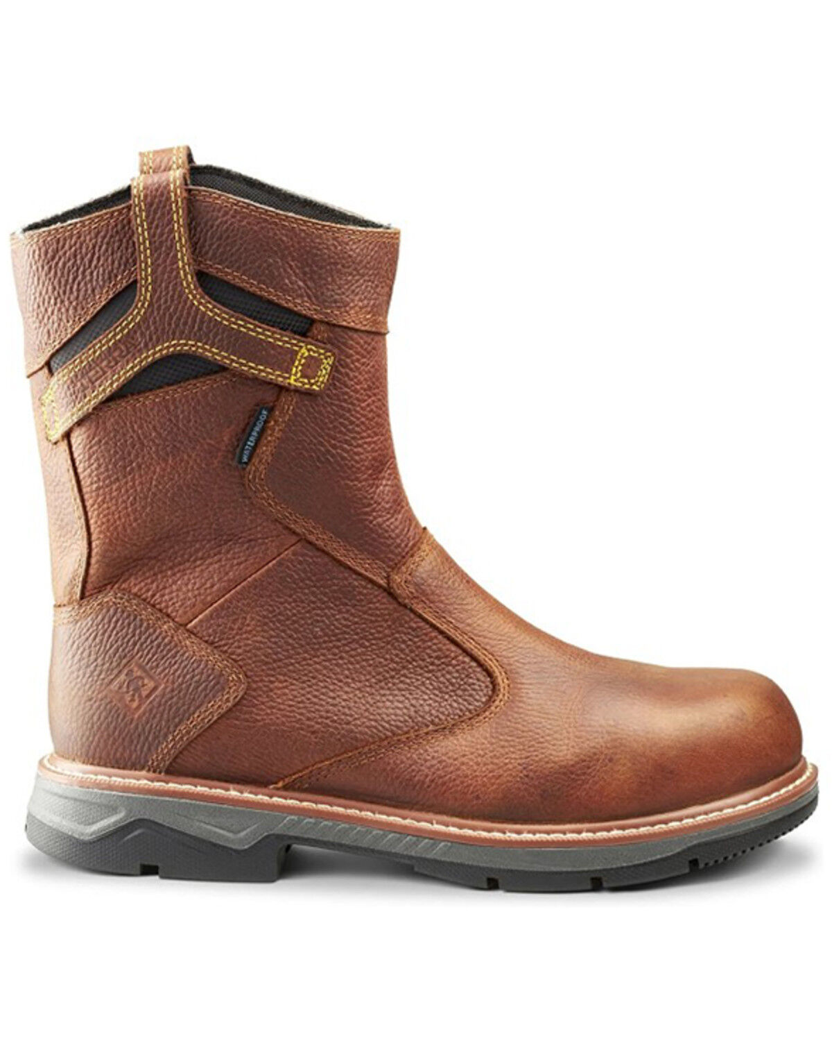 Image #2 - Kodiak Men's 8" Patton Waterproof Wellington Work Boots - Aluminum Toe, Brown, hi-res