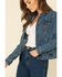 Image #4 - Wrangler Women's Dark Classic Fit Denim Jacket, Blue, hi-res