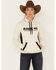 RANK 45 Women's Logo Embroidered Graphic Contrast Hoodie, Oatmeal, hi-res