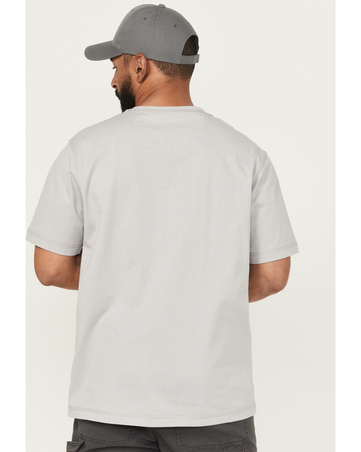 Image #4 - Lucky Brand Workwear Men's Core Logo Short Sleeve T-Shirt, Light Blue, hi-res