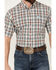 Image #3 - Cinch Men's Plaid Print Short Sleeve Button-Down Western Shirt, Grey, hi-res