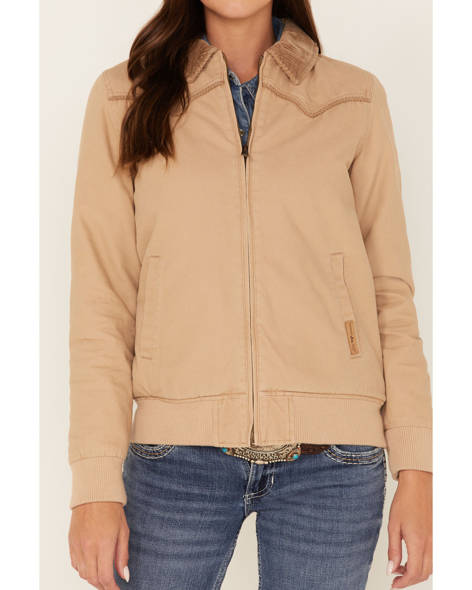 Canvas bomber jacket womens new arrivals
