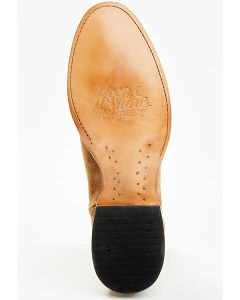 Image #8 - Moonshine Spirit Men's 8" Pancho Roughout Zipper Western Boots - Medium Toe, Brown, hi-res