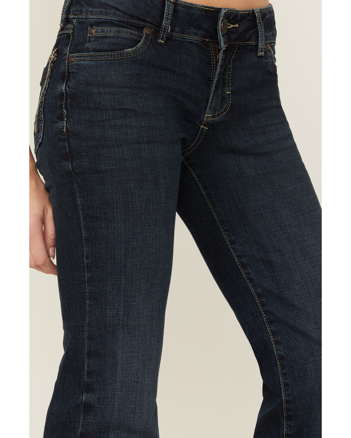 Image #2 - Wrangler Retro Women's Samantha Mae Wide Leg Trouser Jeans, Blue, hi-res