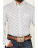 Image #3 - George Strait by Wrangler Men's Floral Striped Long Sleeve Button-Down Stretch Western Shirt - Tall, White, hi-res