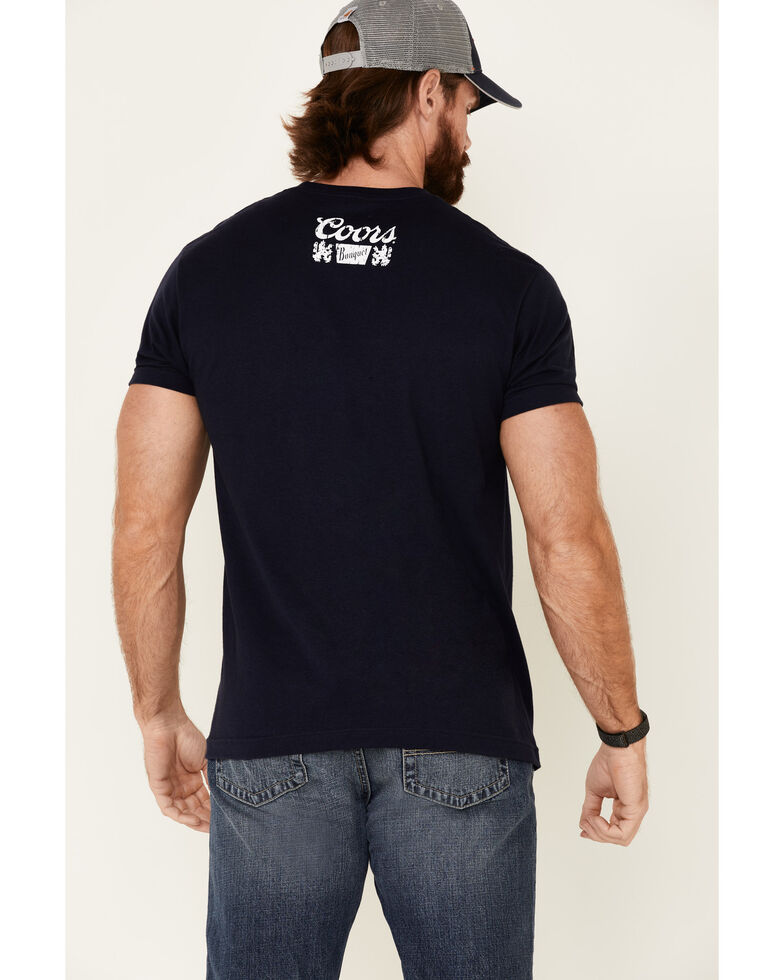 Brew City Beer Gear Men's Navy Coors Trapezoid Graphic T-Shirt , Navy, hi-res