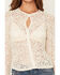 Image #3 - Shyanne Women's Hadley Long Sleeve Lace Keyhole Top, Natural, hi-res