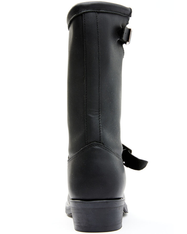 Cody James Men's Black Harness Moto Boots - Steel Toe, Black, hi-res