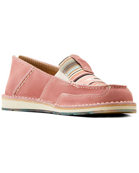 Ariat Women's Cruiser Casual Shoes - Moc Toe , Pink, hi-res