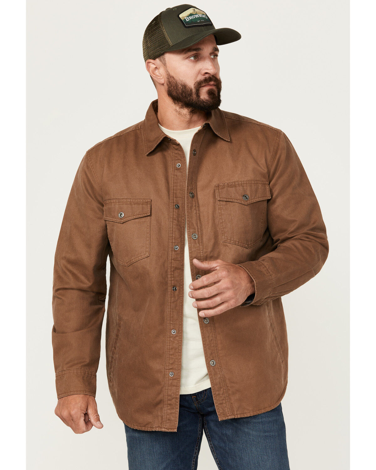 Image #1 - Dakota Grizzly Men's Blaize Microsuede Lined Long Sleeve Western Snap Shirt, , hi-res