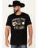 Image #1 - Moonshine Spirit Men's Blue Grass Short Sleeve Graphic T-Shirt, Black, hi-res