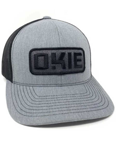 Okie Men's Grey & Black Tito Recreation Patch Mesh-Back Ball Cap , Charcoal, hi-res