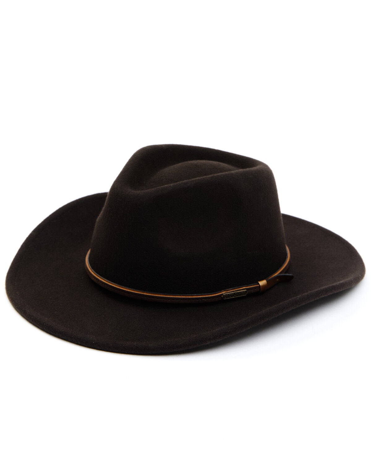 Cody James Men's Felt Western Fashion Hat, Brown, hi-res