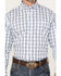 Image #3 - Wrangler Men's Classics Plaid Print Long Sleeve Button-Down Western Shirt, Blue, hi-res