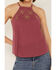 Image #3 - Shyanne Women's Embellished Halter Tank, Violet, hi-res