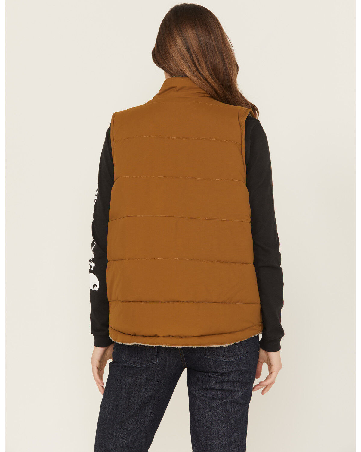 Image #4 - Carhartt Women's Montana Relaxed Fit Insulated Vest, Brown, hi-res