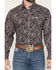 Image #3 - Cinch Men's Paisley Print Long Sleeve Button-Down Western Shirt, Multi, hi-res