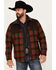 Image #2 - Pendleton Men's Buffalo Plaid Print Wool Timberline Shirt Jacket, Olive, hi-res