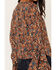 Image #4 - Idyllwind Women's Rouge Paisley Print Lace-Up Top, Dark Blue, hi-res