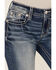 Image #4 - Miss Me Women's Dark Wash Embroidered Bootcut Stretch Denim Jeans, Dark Wash, hi-res