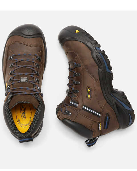 Image #5 - Keen Men's Braddock Waterproof Work Boots - Steel Toe, Brown, hi-res