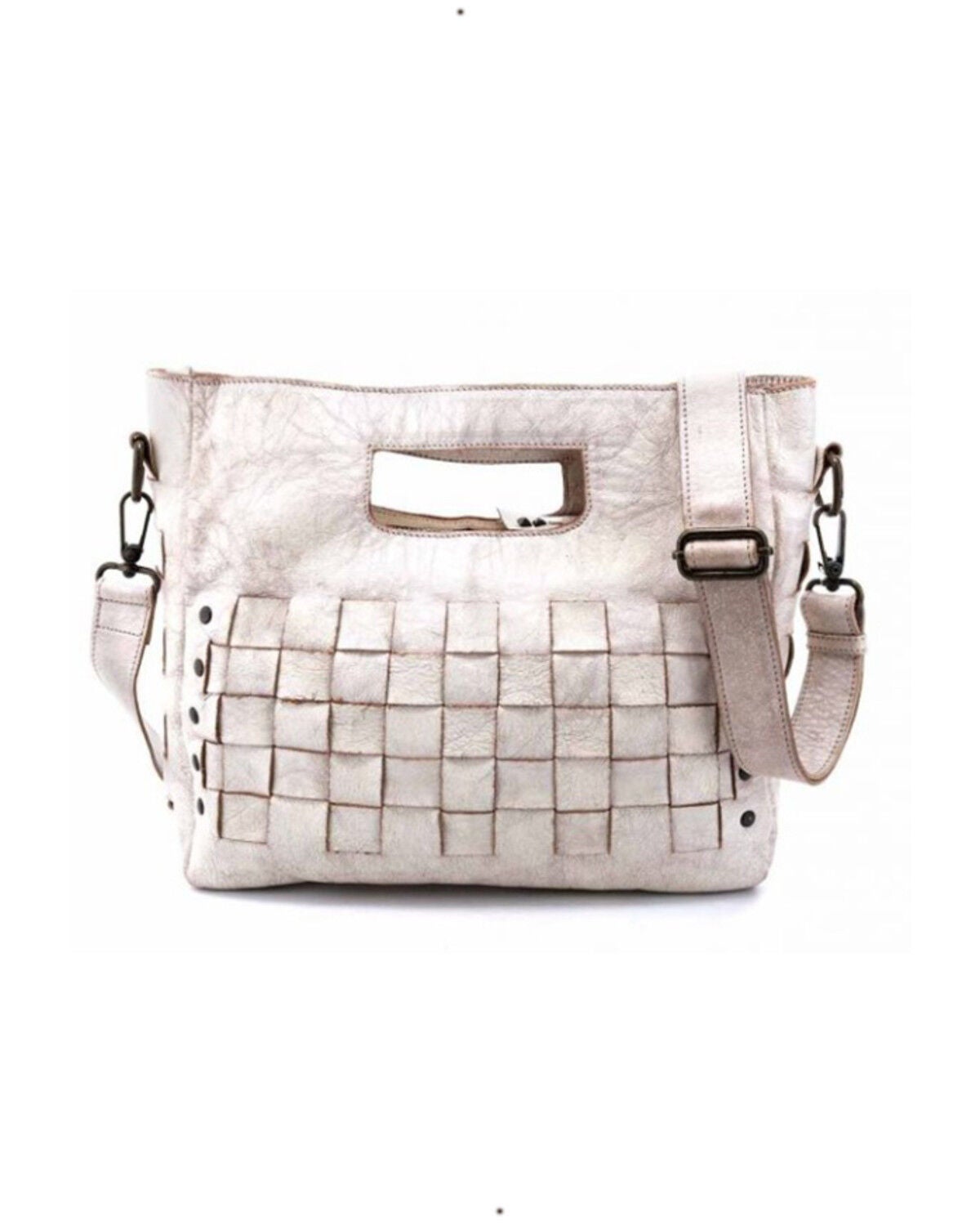 Bed Stu Women's Orchid Handle Crossbody Bag, Grey, hi-res