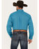 Image #4 - Cinch Men's Striped Print Long Sleeve Button-Down Western Shirt, Teal, hi-res