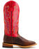 Macie Bean Women's Old Town Road Western Boots - Wide Square Toe, Red, hi-res