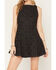Image #3 - Cleo + Wolf Women's Polka Dot Denim Sleeveless Mini Dress, Black, hi-res