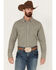 Image #1 - Blue Ranchwear Men's Gingham Check Snap Western Workshirt , Sand, hi-res