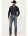 Image #1 - Cody James Men's Outpost Dark Wash Slim Straight Stretch Denim Jeans, Dark Medium Wash, hi-res
