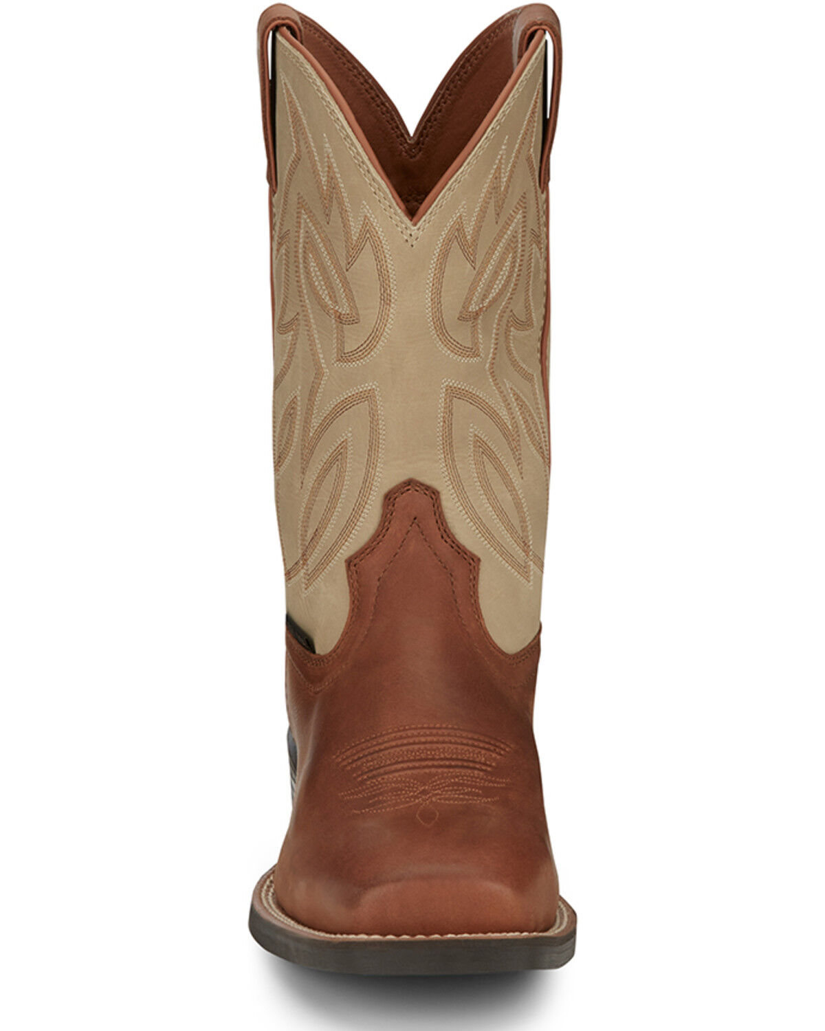 Image #4 - Justin Men's Canter Work Boots - Steel Toe, Brown, hi-res