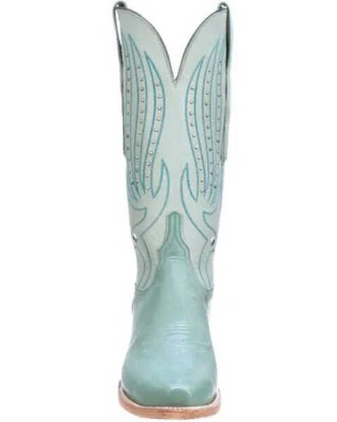 Image #4 - Lucchese Women's Blue Camilla Western Boots - Snip Toe, Blue, hi-res