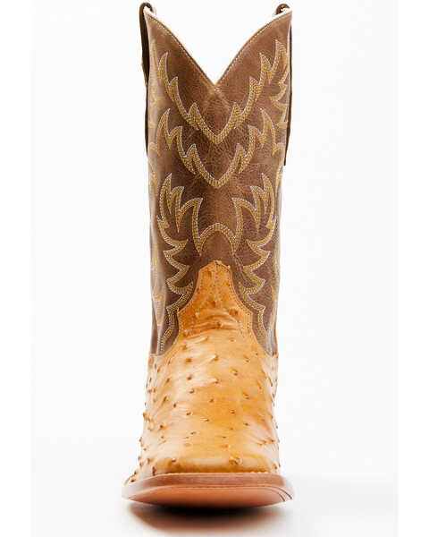 Image #4 - Cody James Men's Full-Quill Ostrich Exotic Western Boots - Broad Square Toe , Brown, hi-res