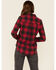Image #4 - Flag & Anthem Women's Buffalo Check Long Sleeve Western Shirt , Red, hi-res