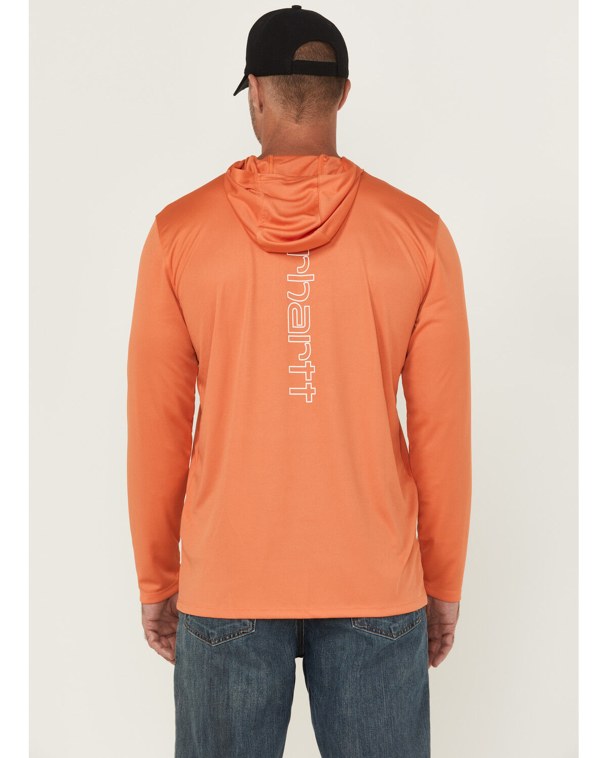 Image #4 - Carhartt Men's Force Sun Defender™ Lightweight Long Sleeve Hooded Graphic T-Shirt, , hi-res