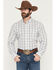 Image #1 - Wrangler Riata Men's Plaid Print Long Sleeve Button-Down Western Shirt, Multi, hi-res