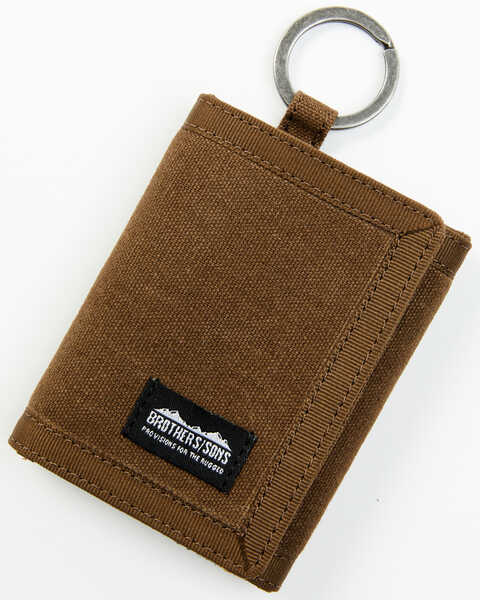 Image #1 - Brothers and Sons Men's Olive Trifold Wallet , Olive, hi-res