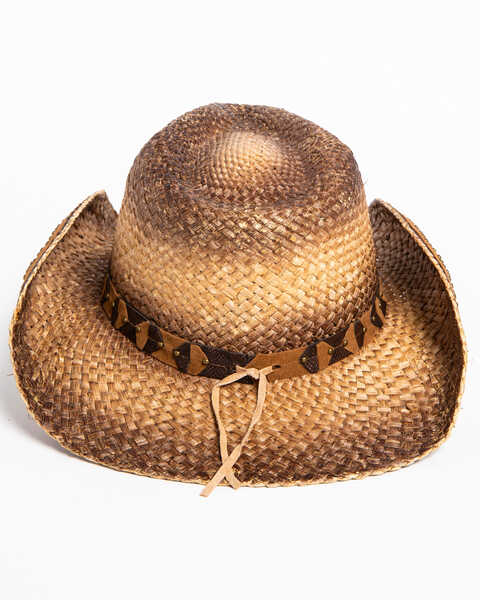 Image #3 - Shyanne Women's Rustic Straw Cowboy Hat, Brown, hi-res