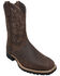 Image #1 - Ad Tec Men's Brown Western Work Boots - Steel Toe, Brown, hi-res