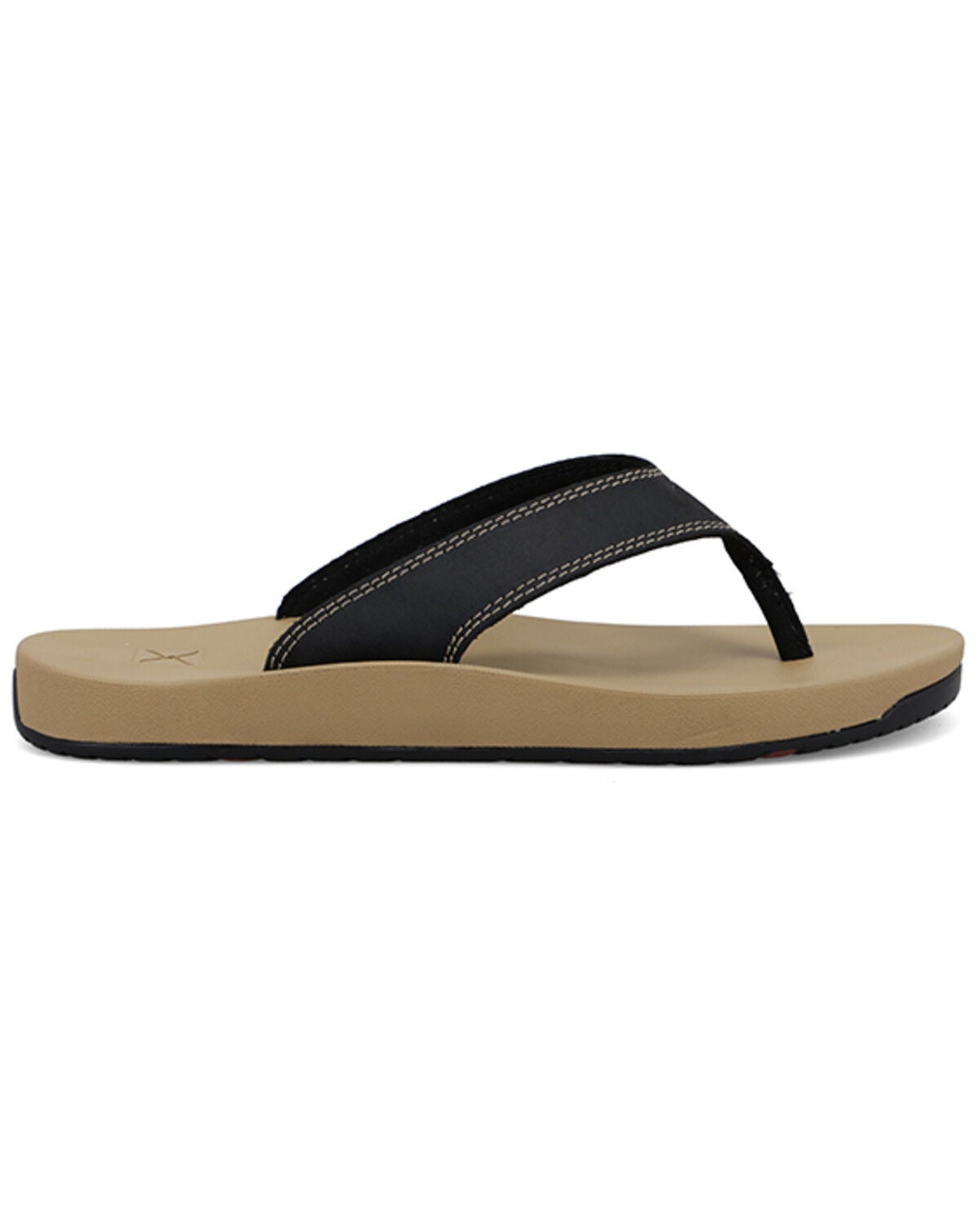Image #2 - Twisted X Women's Flip Flops, Black, hi-res